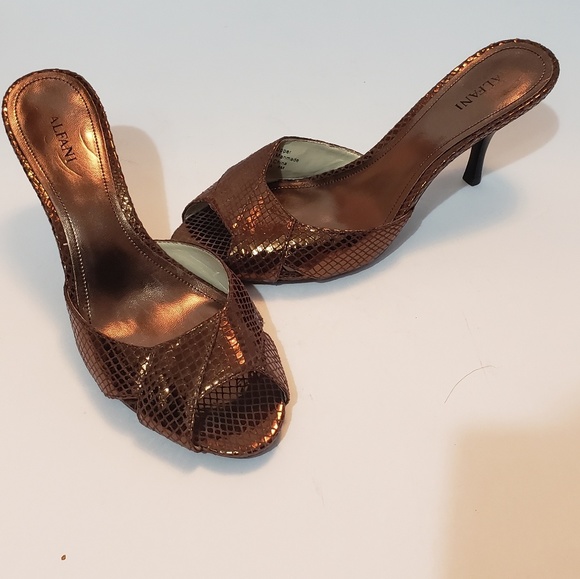 Alfani Shoes - Alfani Dark Brown Gold Sandal